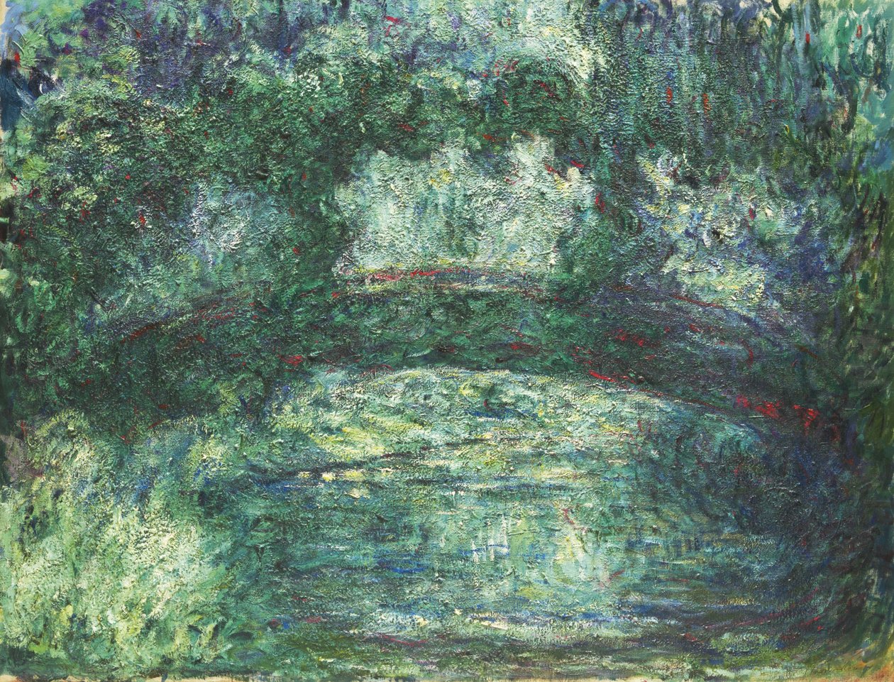 Japanska bron, 1918-1924 av Claude Monet