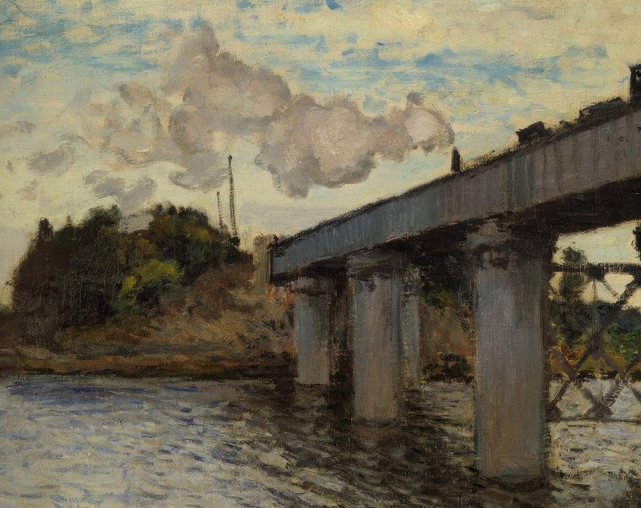 Järnvägsbron vid Argenteuil av Claude Monet