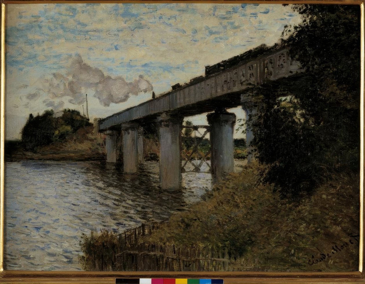 Järnvägsbron vid Argenteuil av Claude Monet