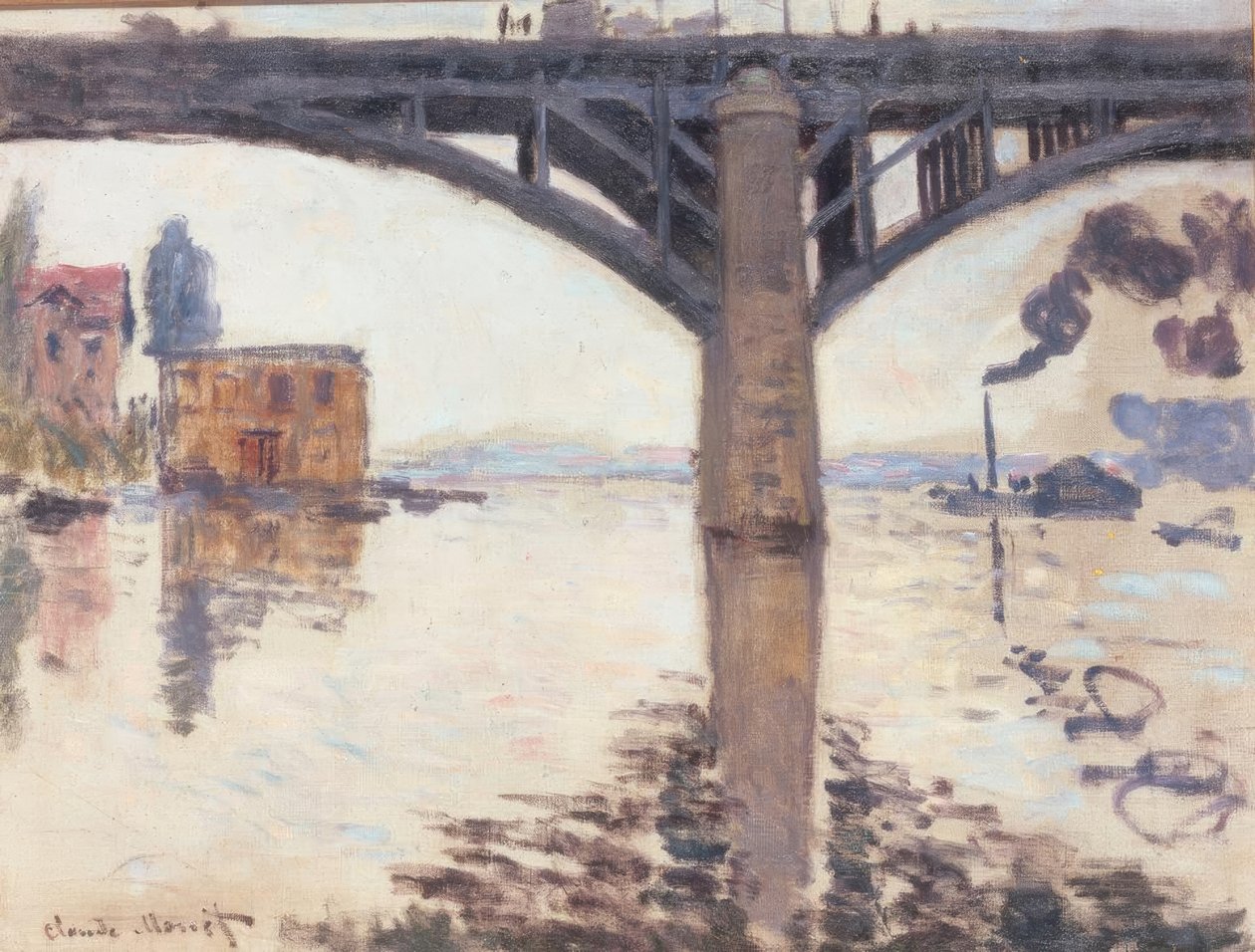 Argenteuil vägbron av Claude Monet