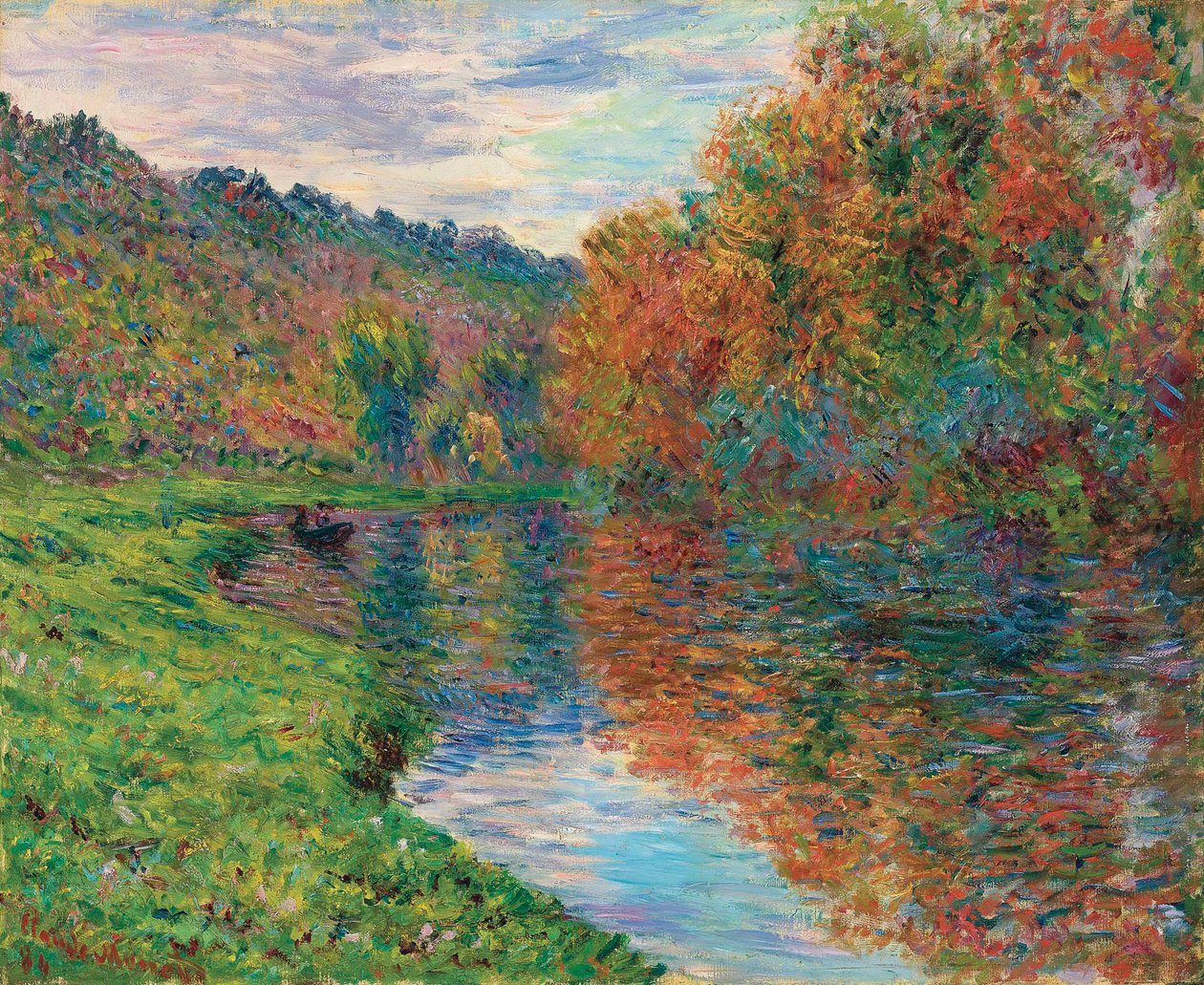 Jeufosses arm, hösten 1884. av Claude Monet
