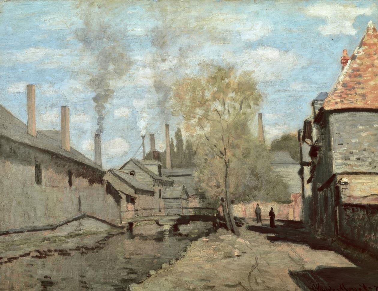 Robec-strömmen av Claude Monet