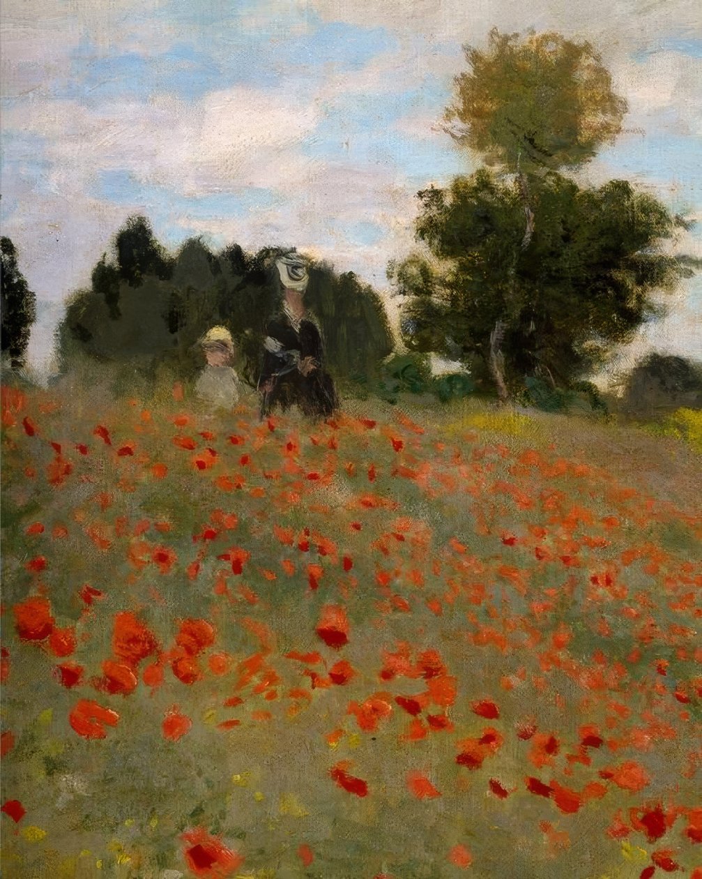 Vallmor i Argenteuil av Claude Monet