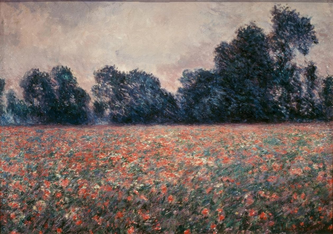 Vallmorna i Giverny av Claude Monet