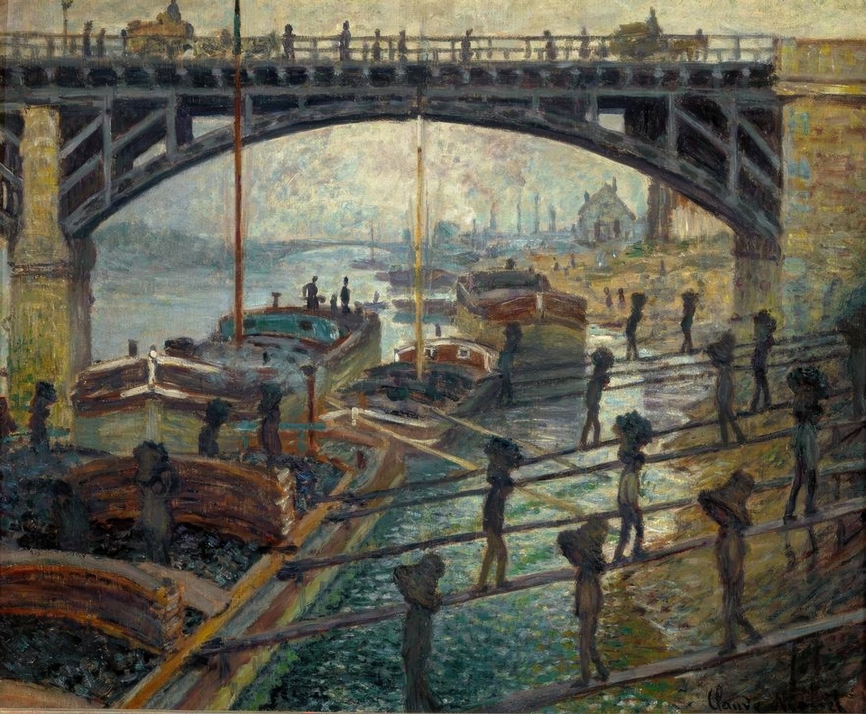 Kolavlastare (Die Kohlenträger) av Claude Monet