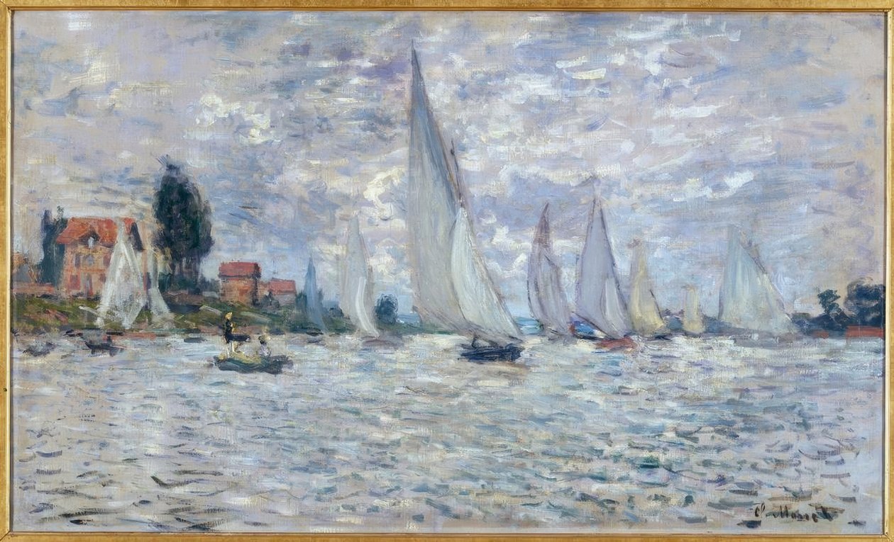 Båtarna. Regattor i Argenteuil av Claude Monet