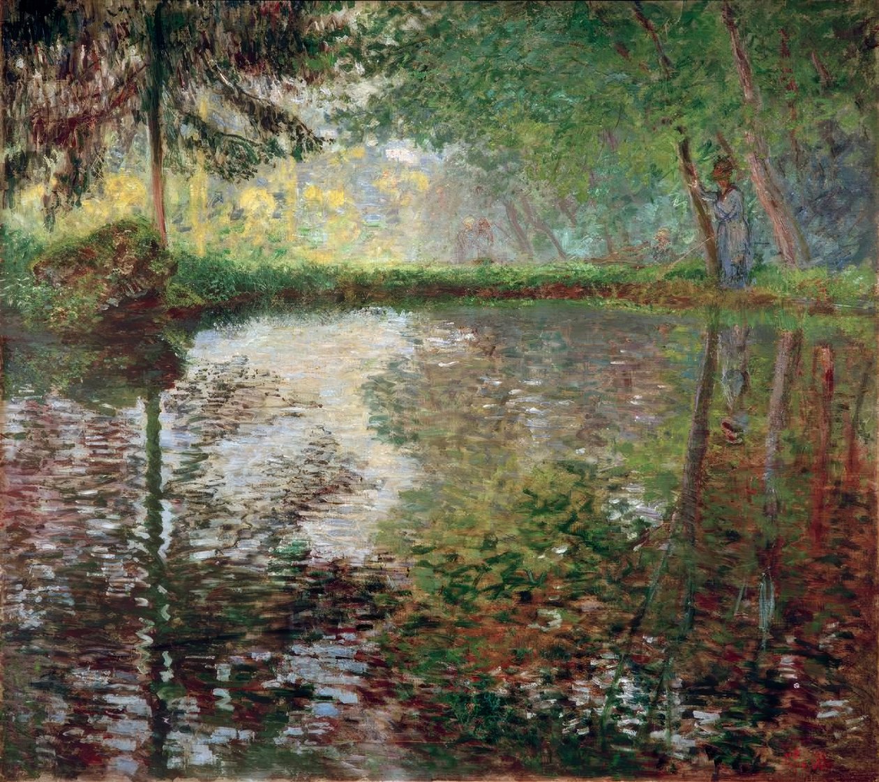 Dammen vid Montgeron av Claude Monet