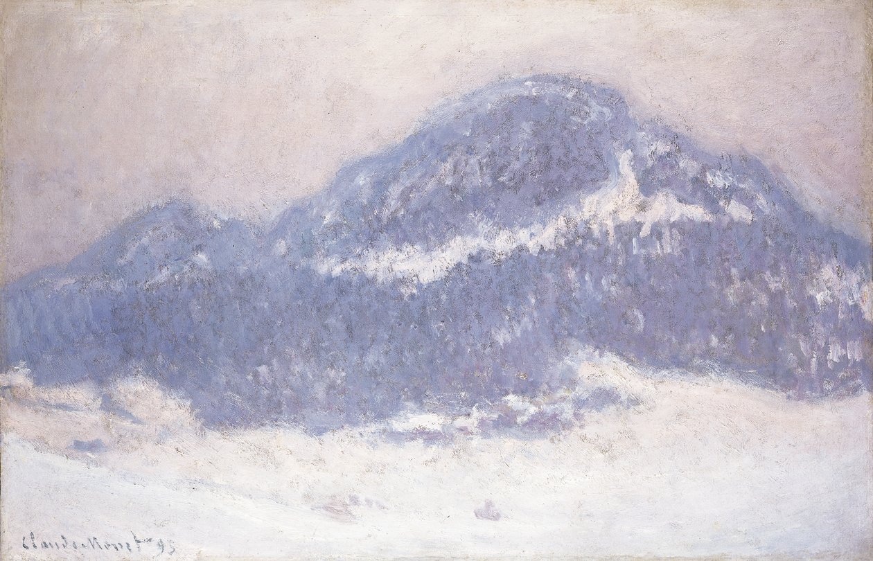 Mont Kolsaas, dimmigt väder, 1895 av Claude Monet