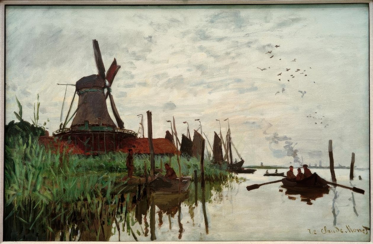 Bruk i Zaandam av Claude Monet