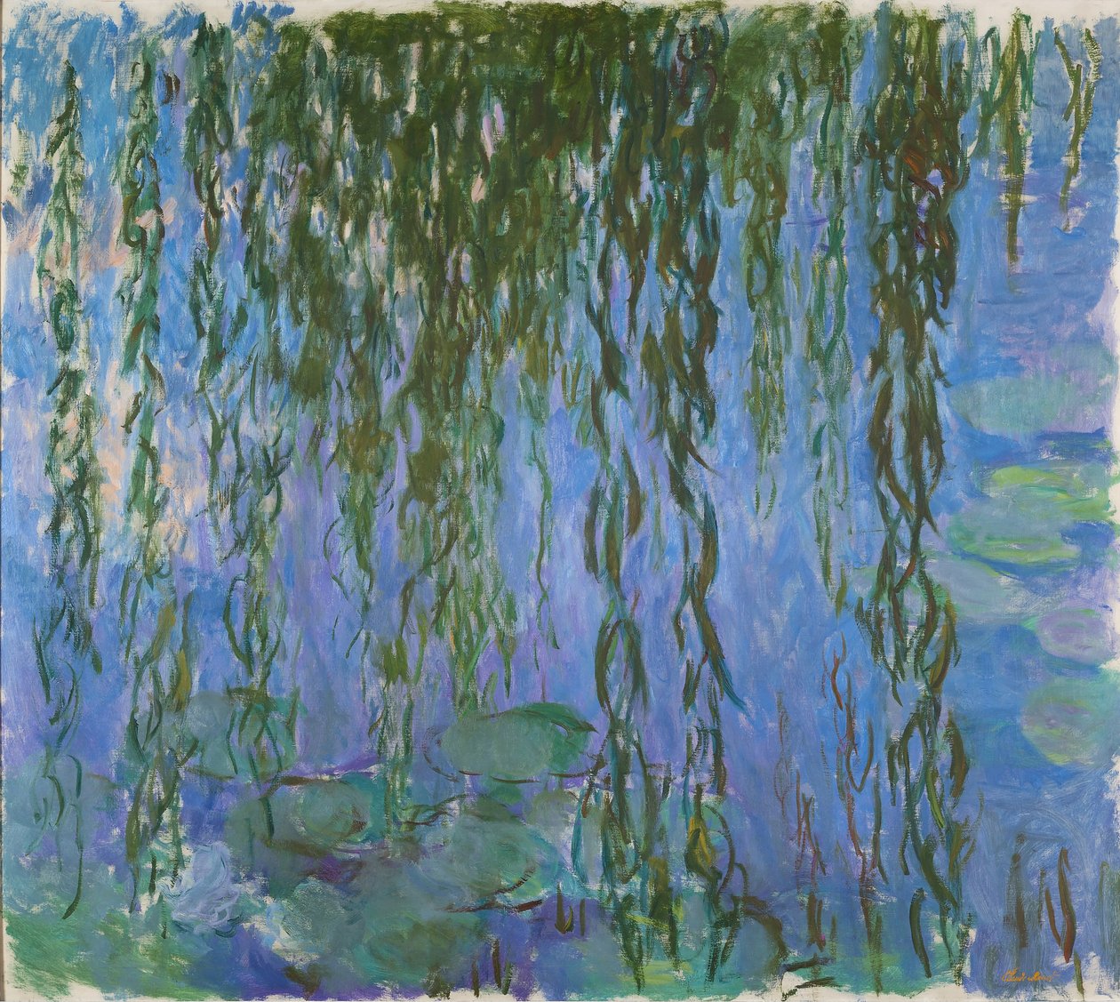 Näckrosor med pilkvistar, 1916-1919. av Claude Monet