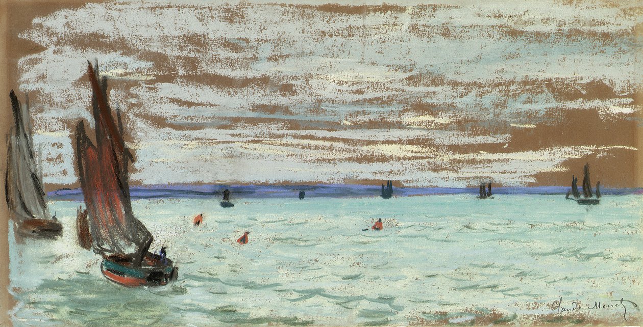 Opensea, ca 1866 av Claude Monet