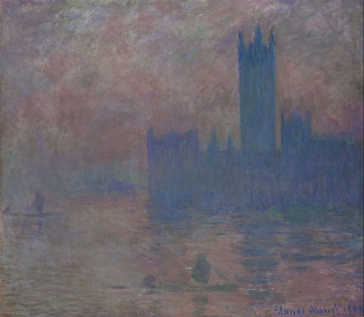 Parlament. London av Claude Monet