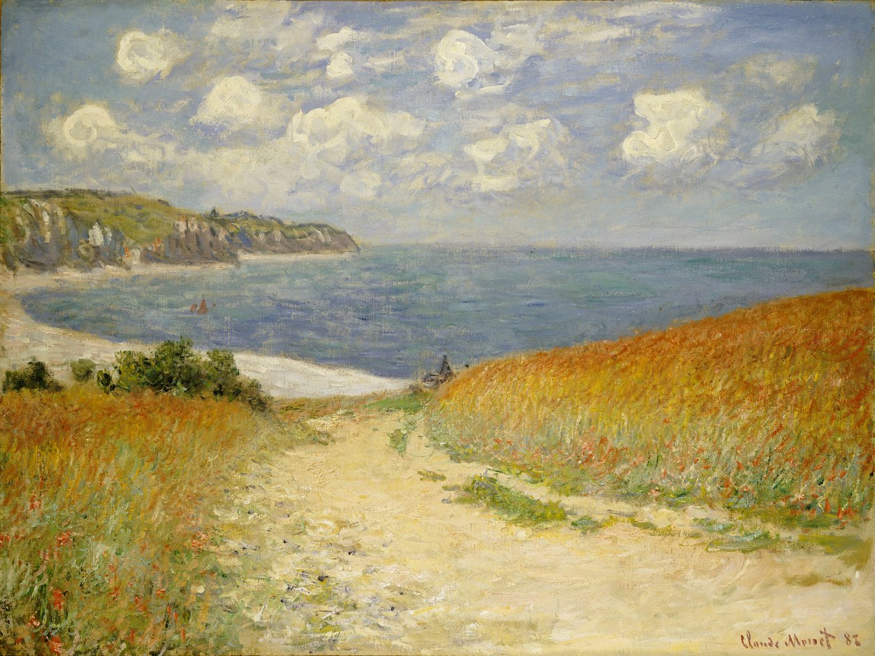 Path in the Wheat i Pourville, 1882 av Claude Monet