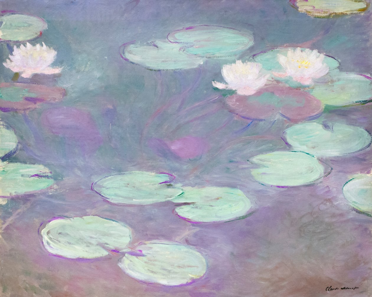Rosa näckrosor, Claude Monet av Claude Monet