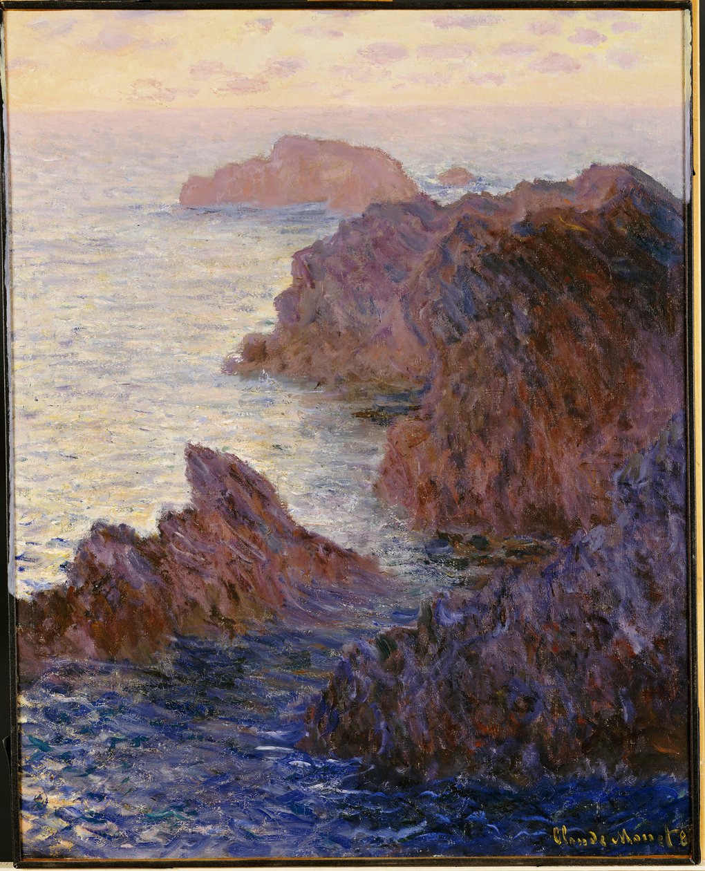 Point de Rochers, Port-Goulphar av Claude Monet
