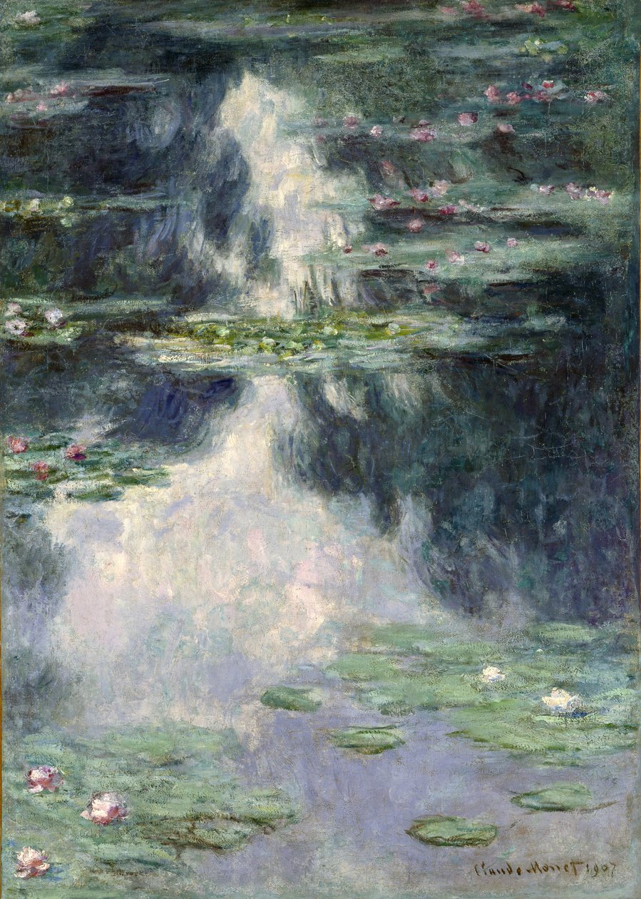 Damm med näckrosor, 1907 av Claude Monet