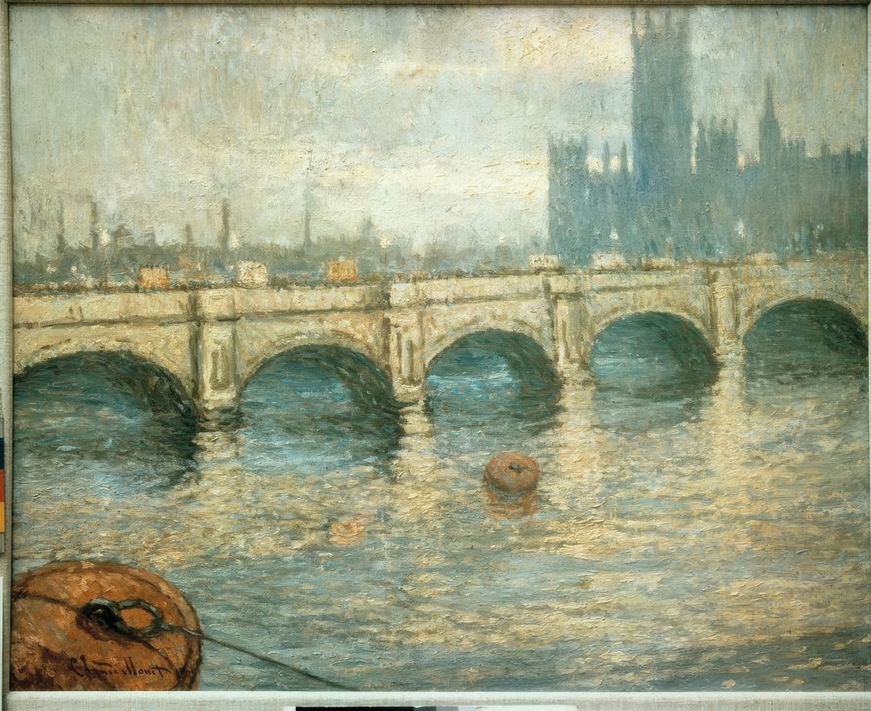 Bro över Themsen av Claude Monet