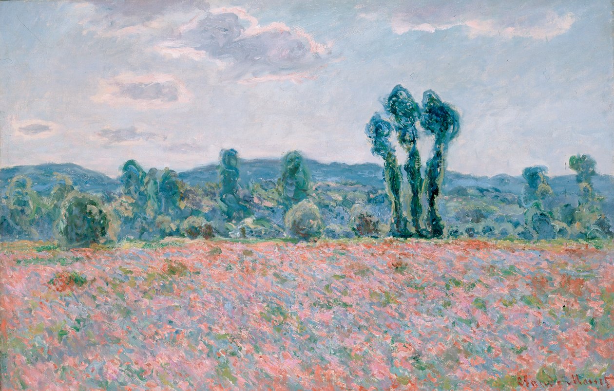 Poppy Field (1886) av Claude Monet