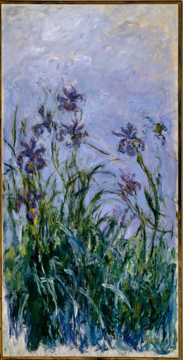 Lila iris, 1914-17 av Claude Monet