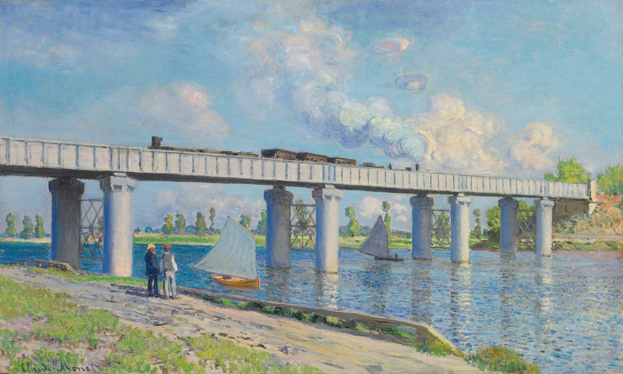 Järnvägsbron i Argenteuil, 1873 av Claude Monet