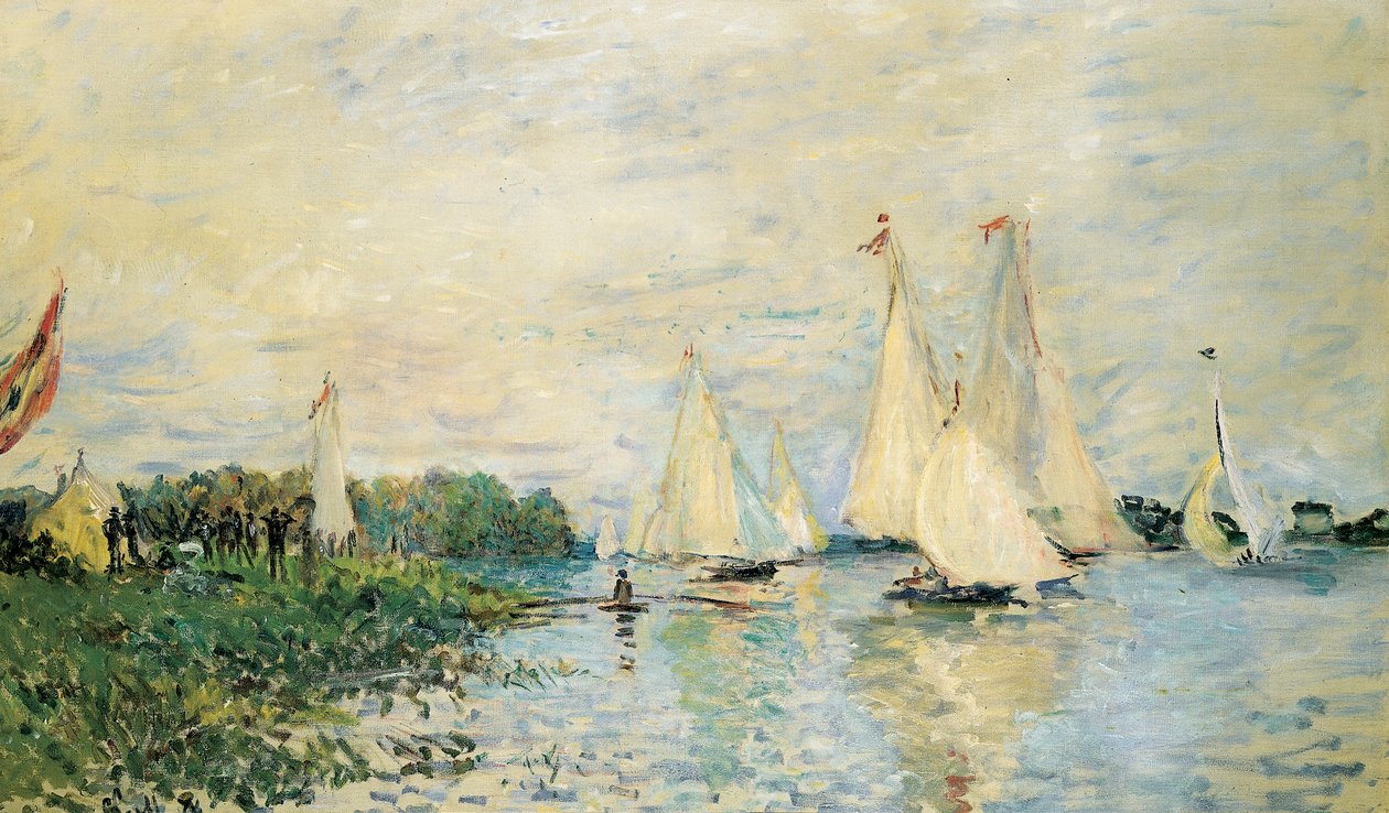Regatta i Argenteuil, 1874 av Claude Monet