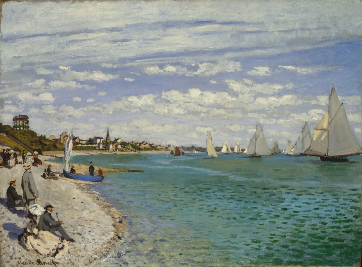 Regatta på Sainte-Adresse av Claude Monet
