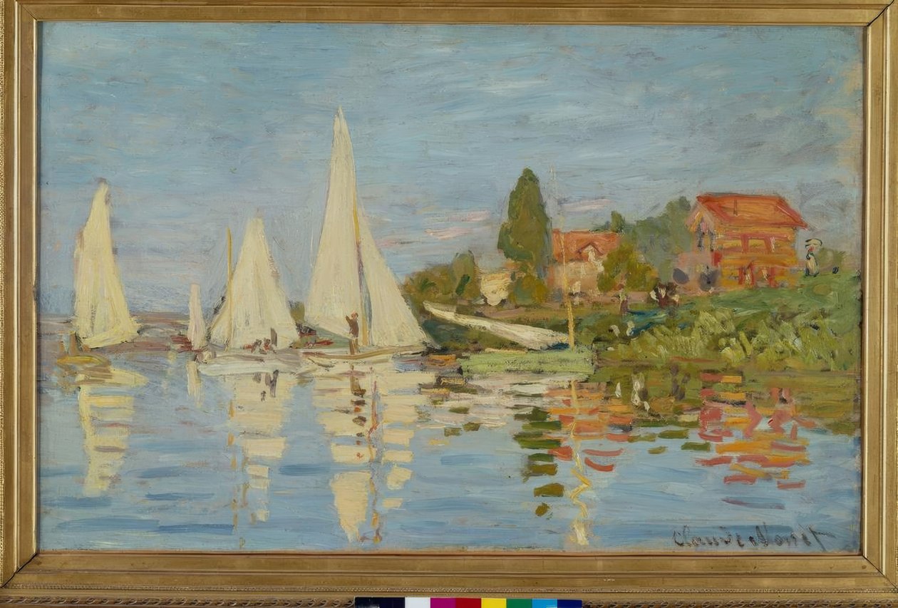 Regattor i Argenteuil av Claude Monet