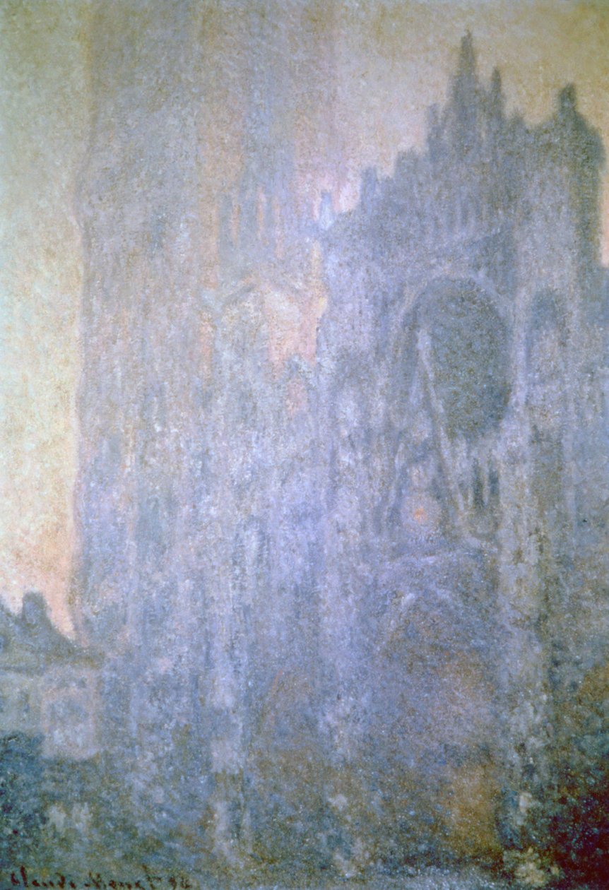 Rouens katedral, Early Morning Light, 1894 av Claude Monet