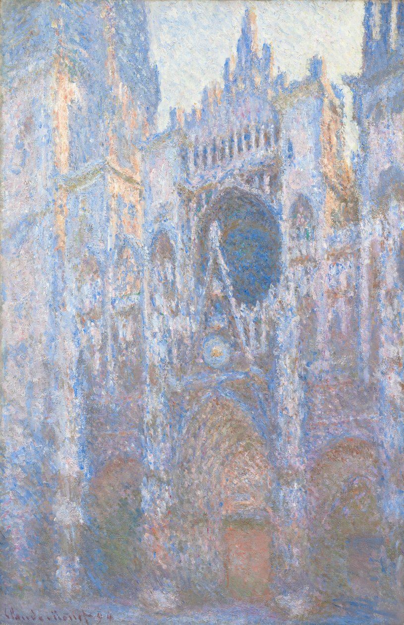 Rouens katedral, västra fasaden av Claude Monet