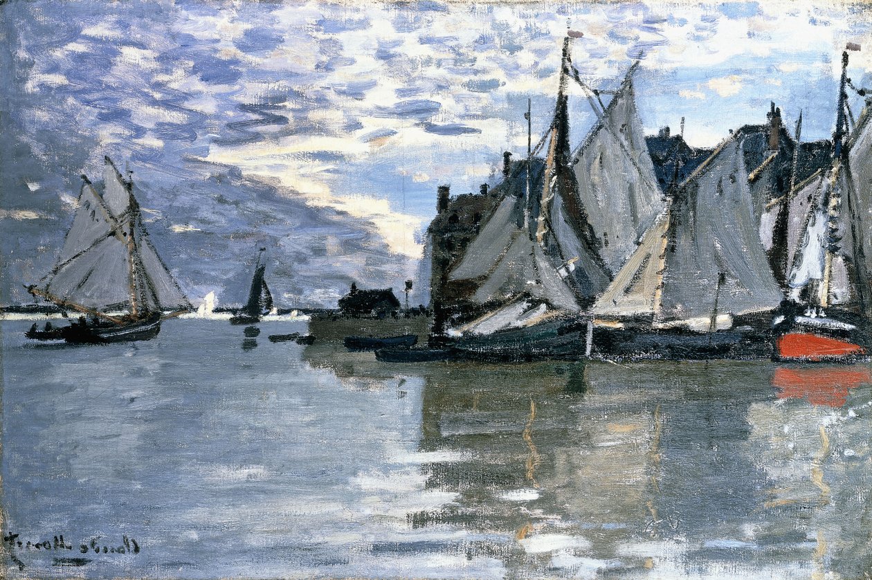 Segelbåtar, ca 1864-1866 av Claude Monet