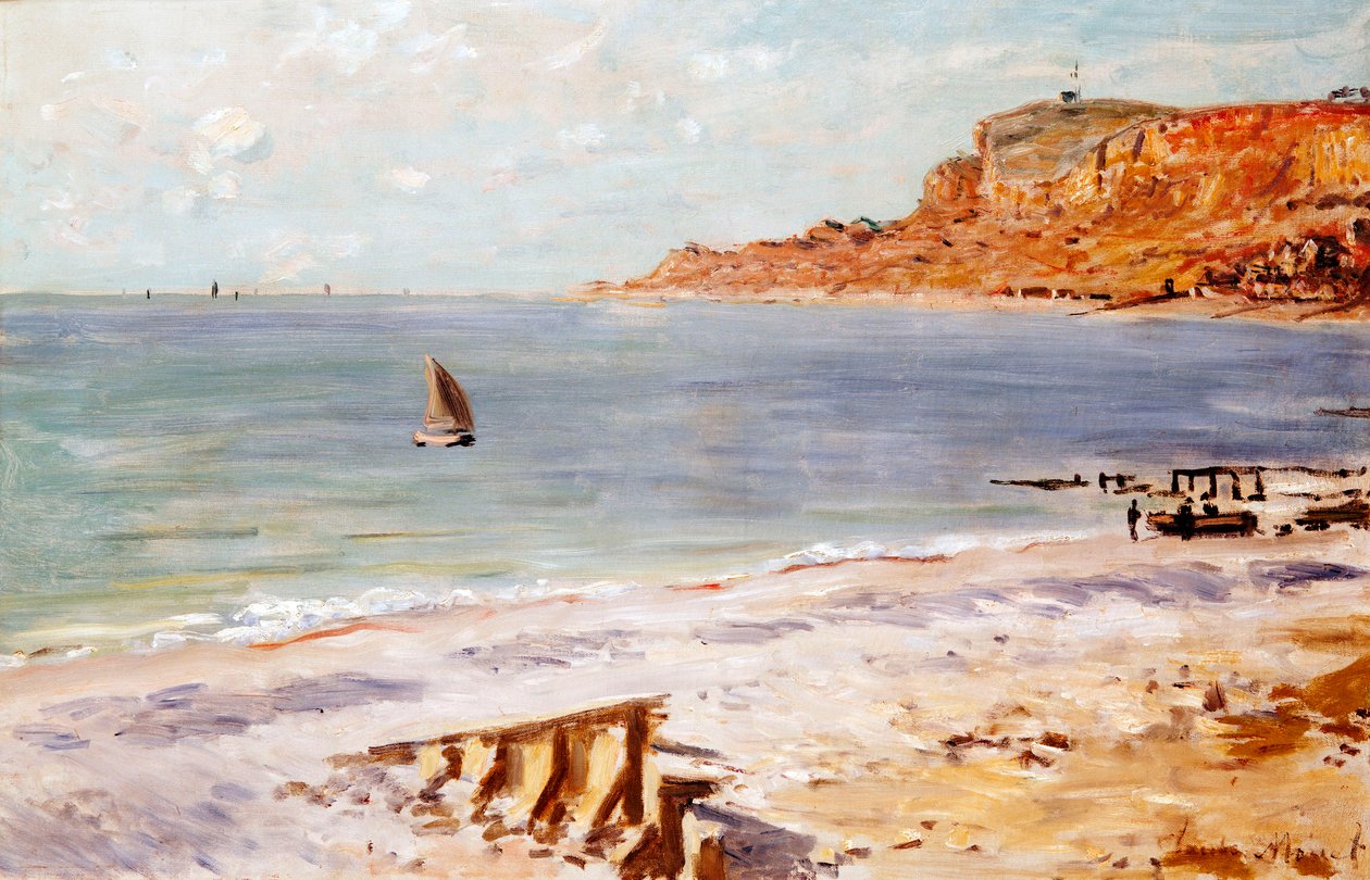 Seascape i Sainte-Adresse av Claude Monet