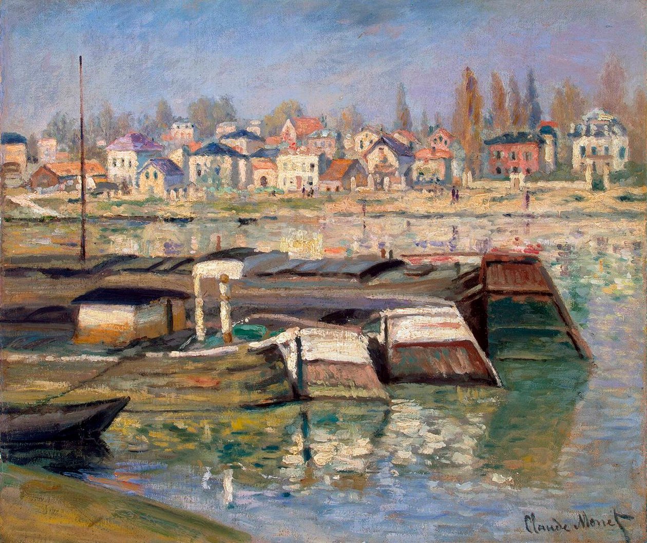 Seine i Asnières, 1873. av Claude Monet