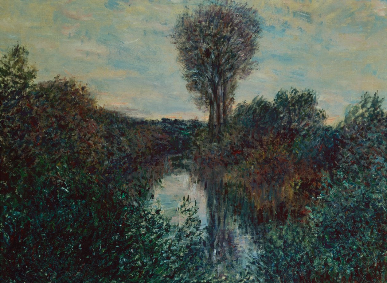 Liten gren av Seine av Claude Monet