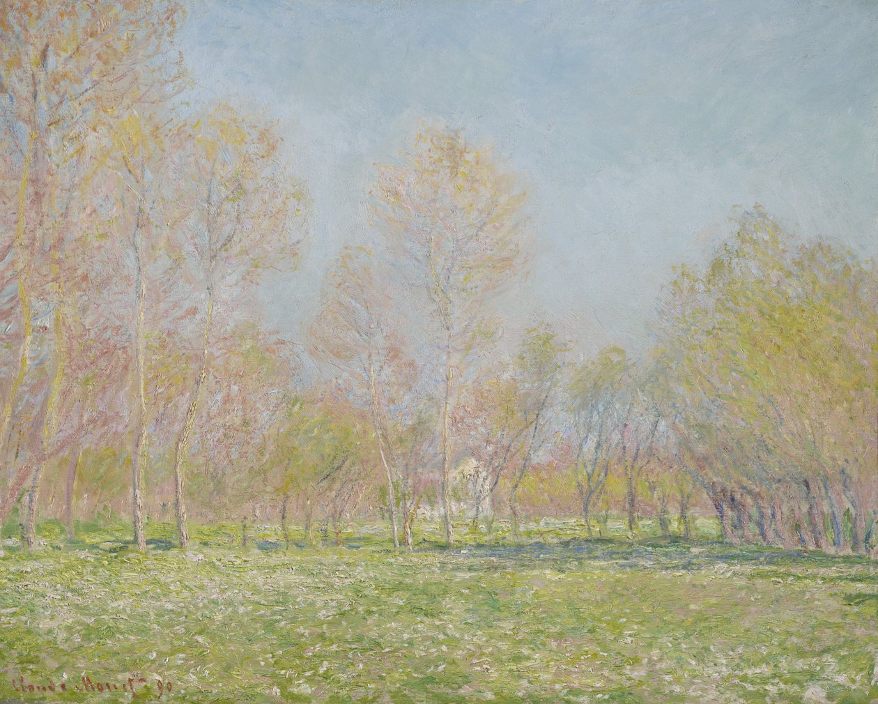 Vår i Giverny, 1890 av Claude Monet