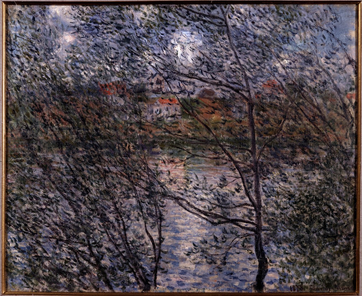 Spring genom grenarna av Claude Monet