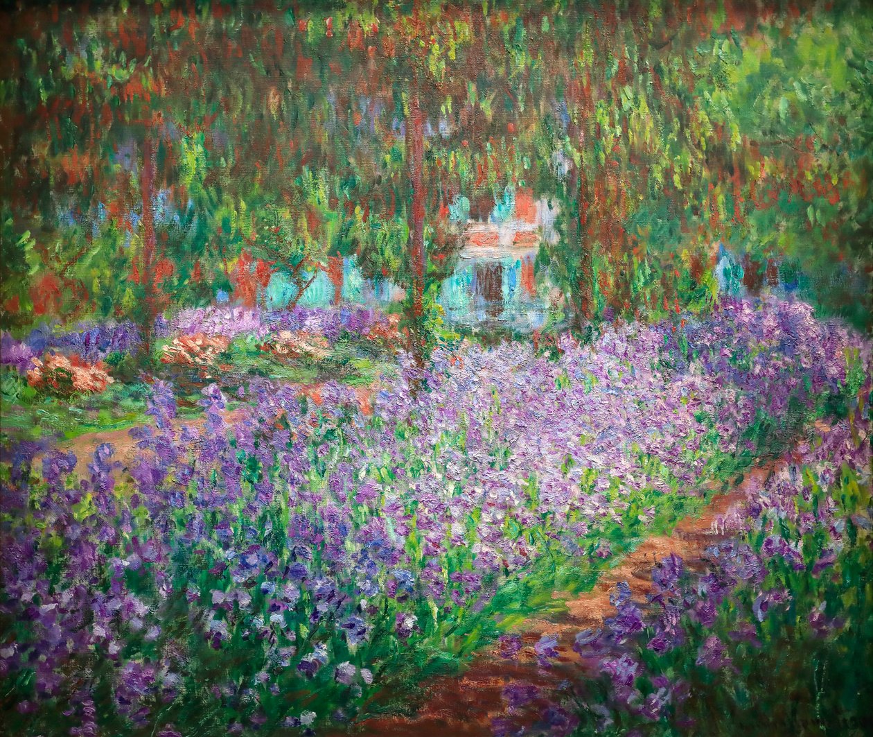 Konstnärens trädgård i Giverny av Claude Monet