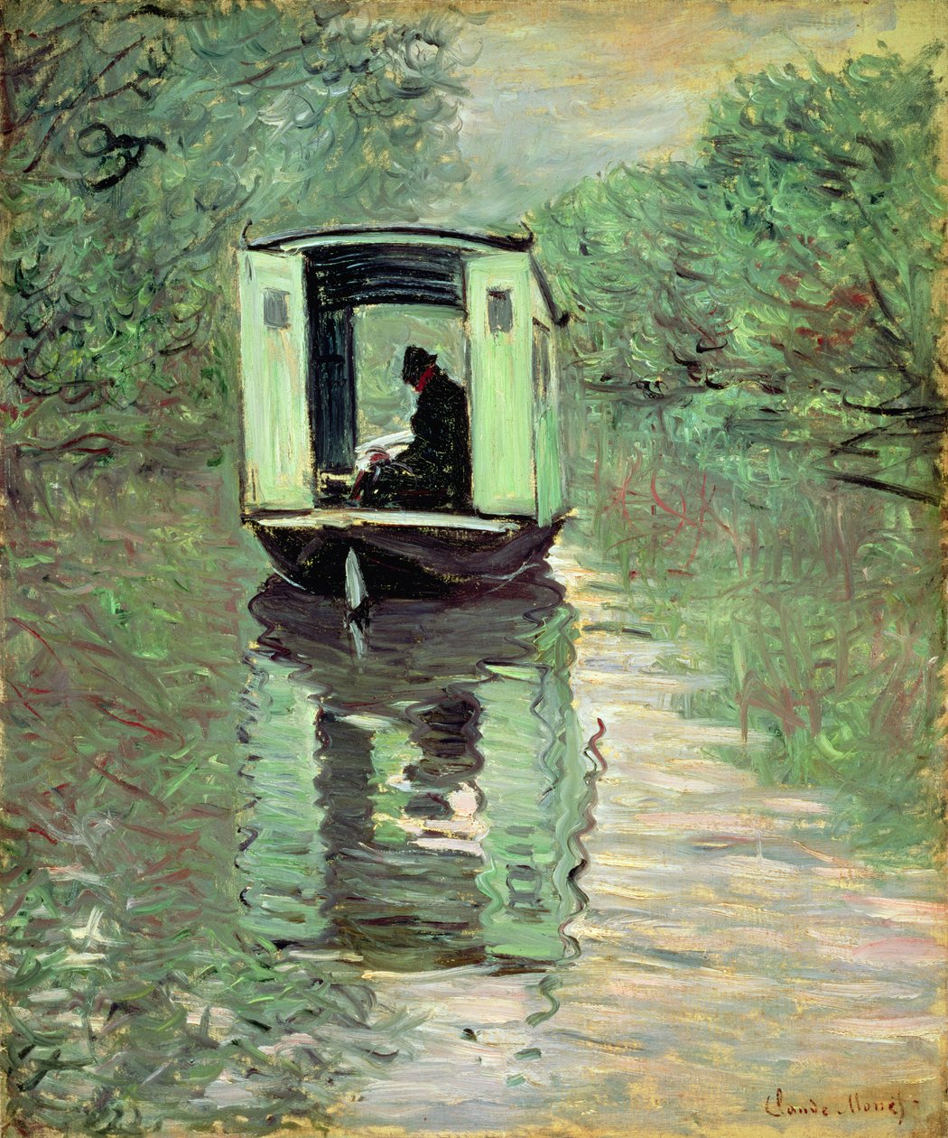 Båtstudion, 1876 av Claude Monet