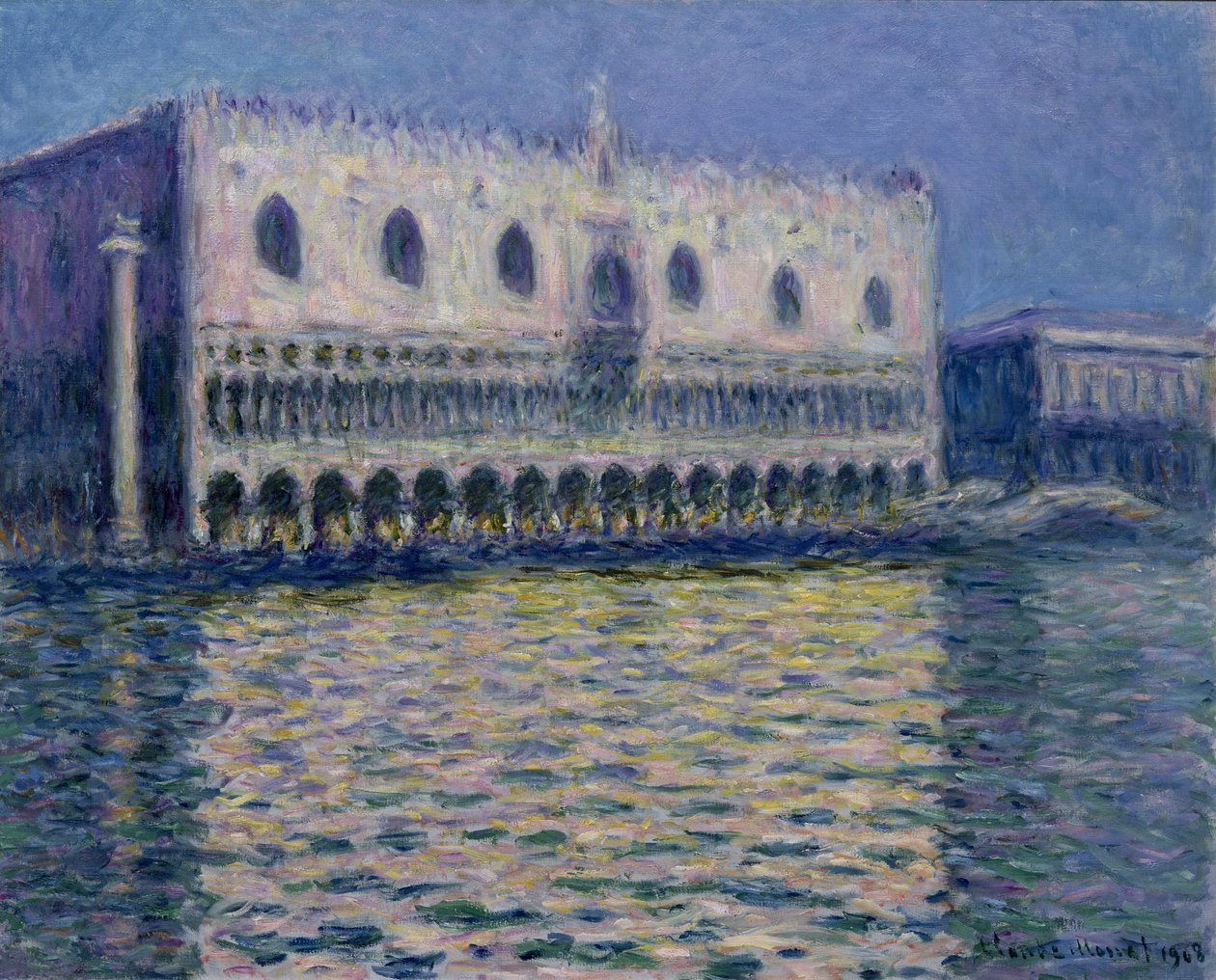Dogepalatset i Venedig av Claude Monet