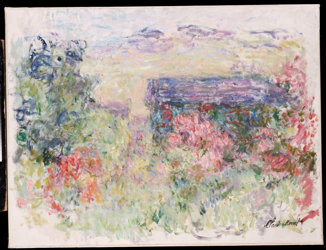 Huset genom rosorna, c.1925-26 av Claude Monet