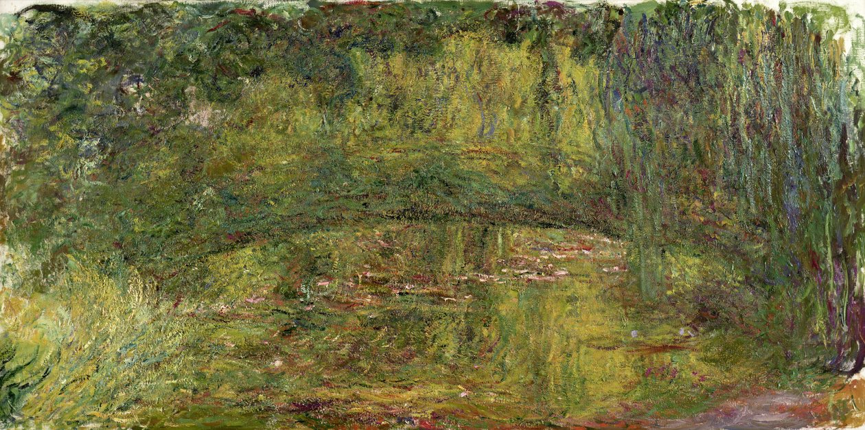 Japanska bron av Claude Monet