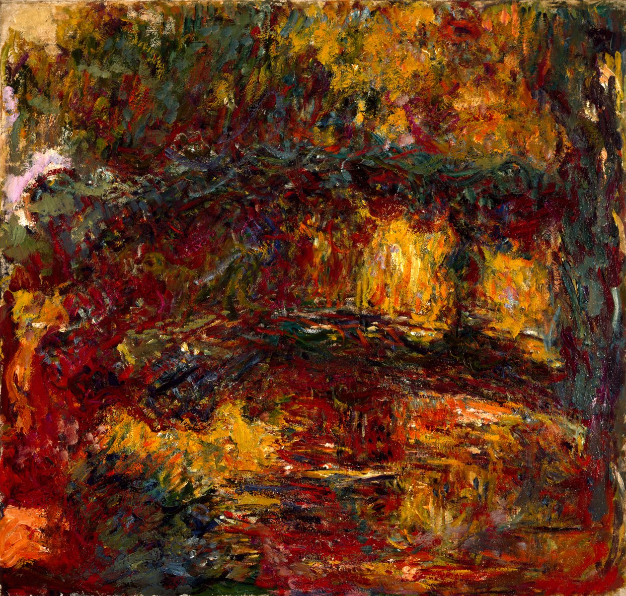 Japanska bron, 1923 av Claude Monet