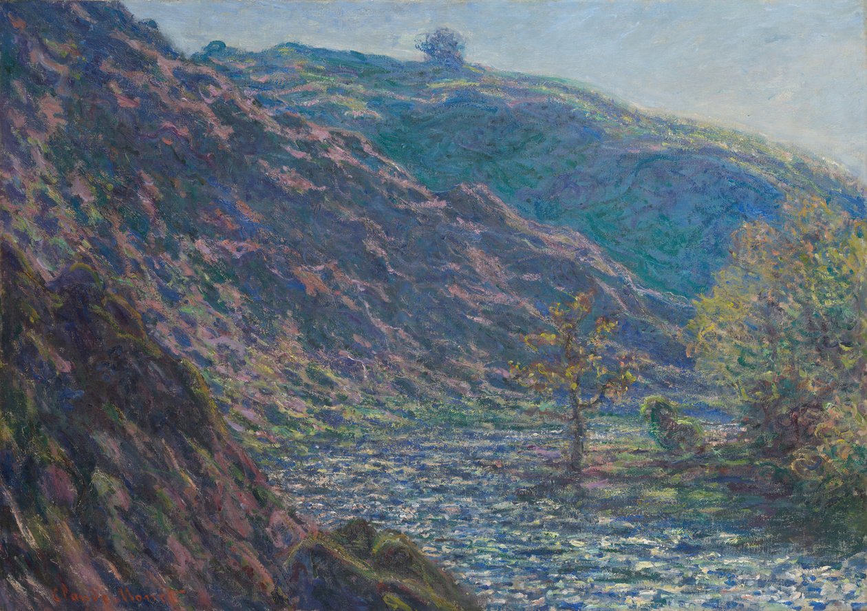 The Petite Creuse River, 1889. av Claude Monet