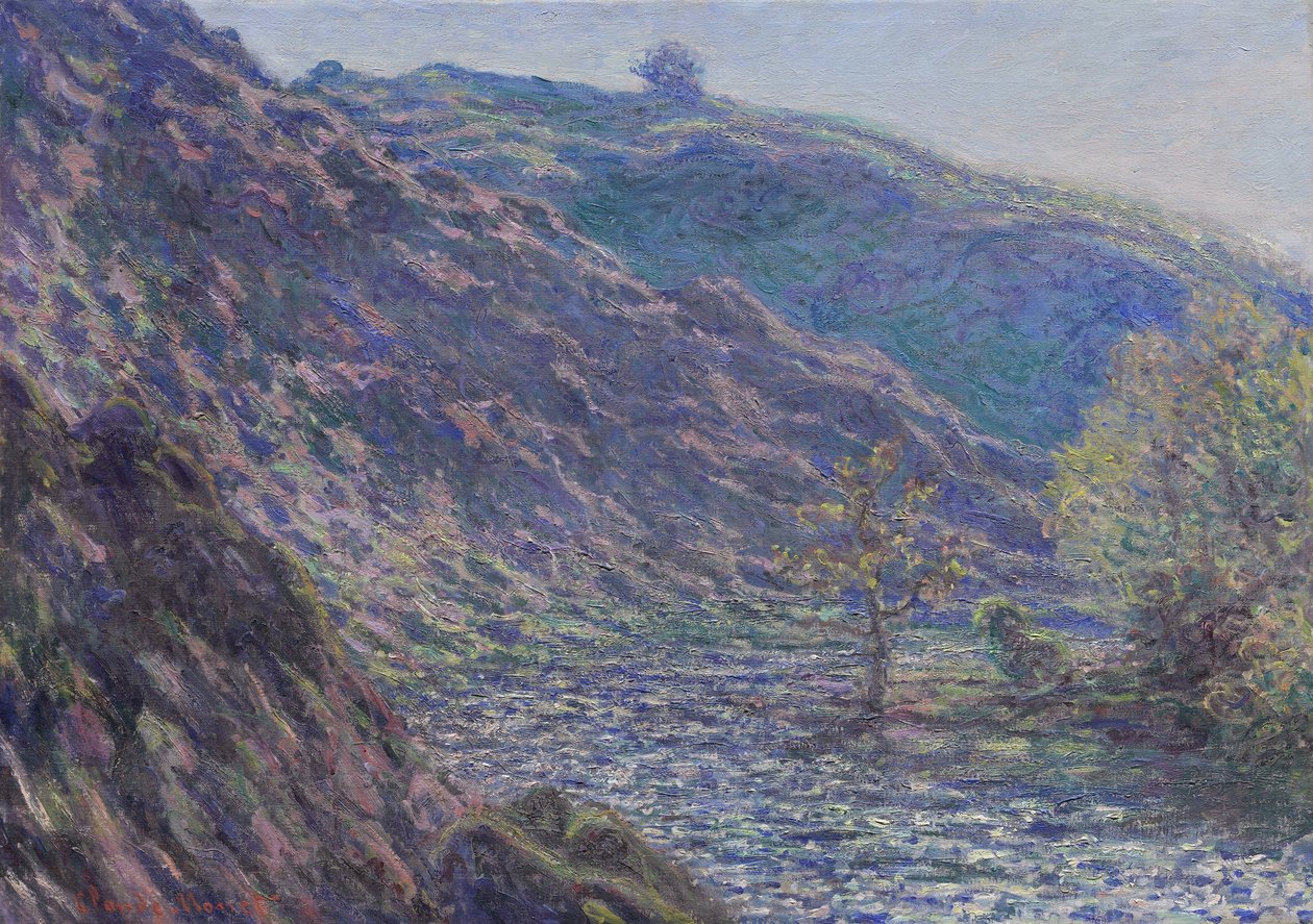 The Petite Creuse River, 1889 av Claude Monet