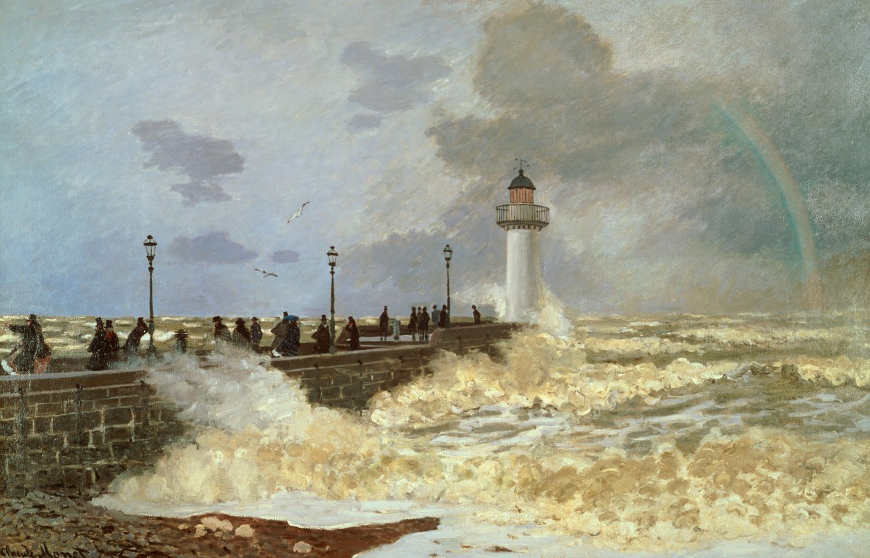 Kajen i Le Havre, 1868 av Claude Monet