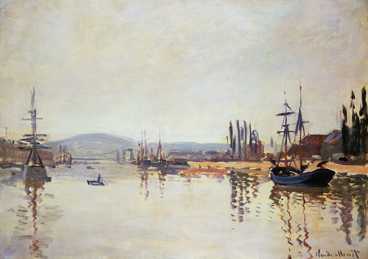 Seinen nedanför Rouen av Claude Monet