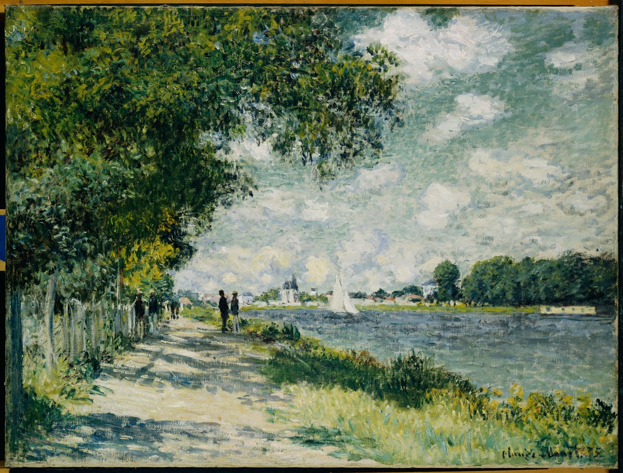 Seinen i Argenteuil, 1875 av Claude Monet