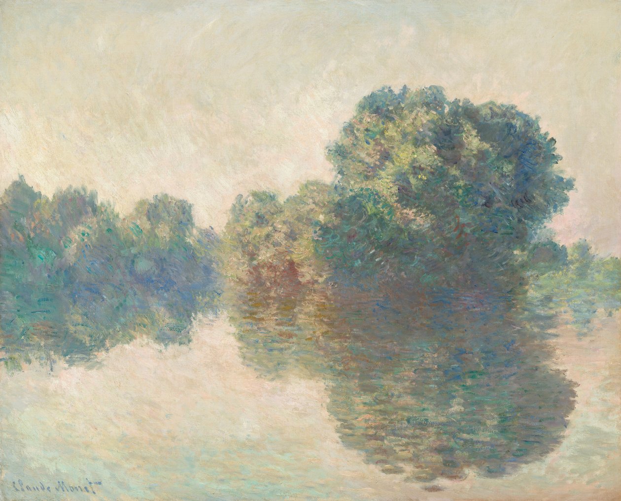 Seinen vid Giverny av Claude Monet