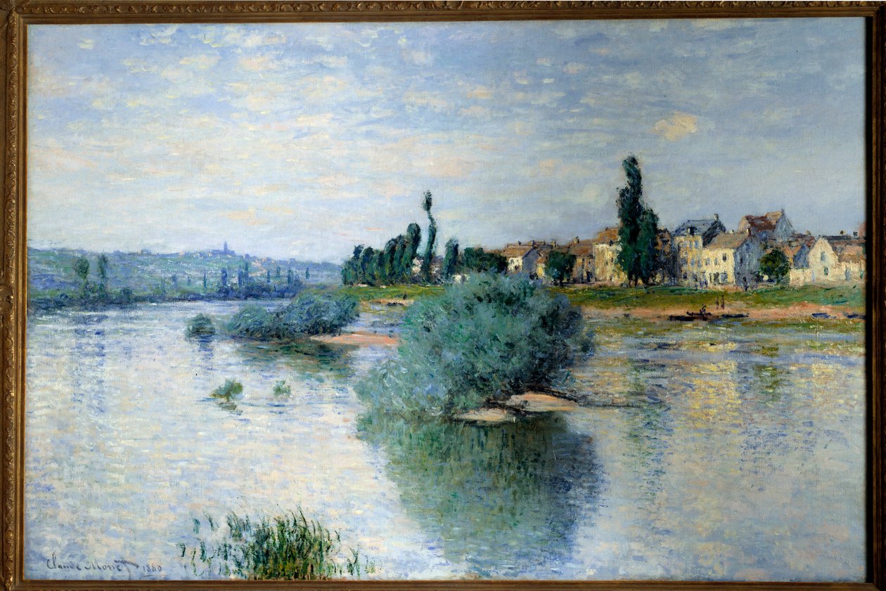 Seinen vid Lavacourt av Claude Monet