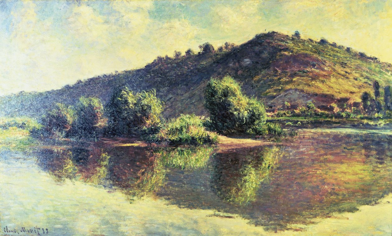 Seinen i Port-Villez, 1883 av Claude Monet
