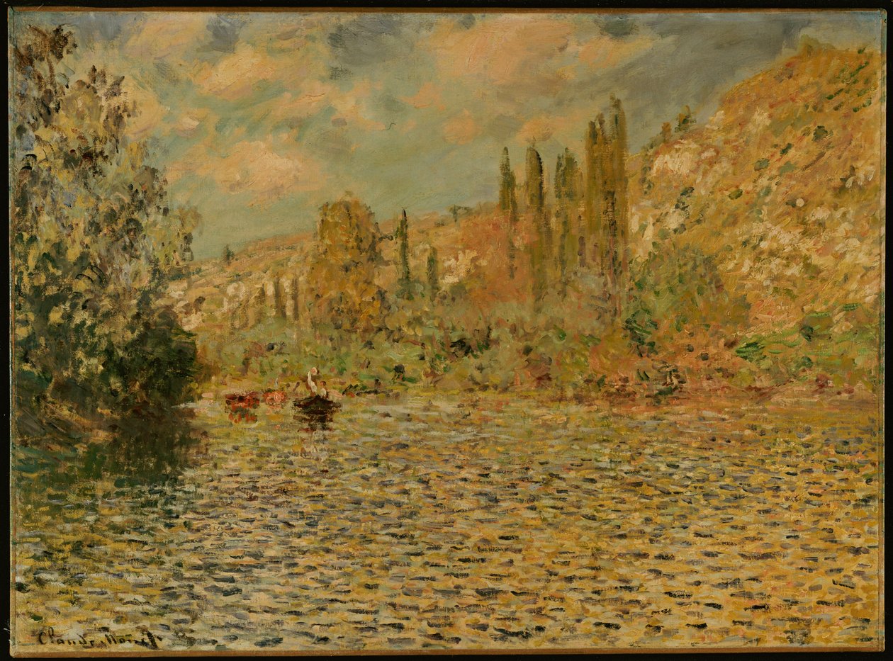 Seinen vid Vetheuil av Claude Monet